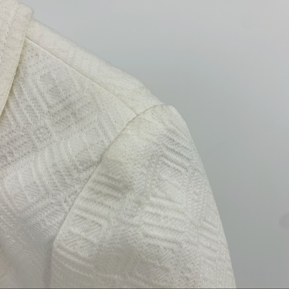 Shopbop A.P.C. White Textured Cotton Cropped Blazer 36 2 4 - Picture 7 of 9